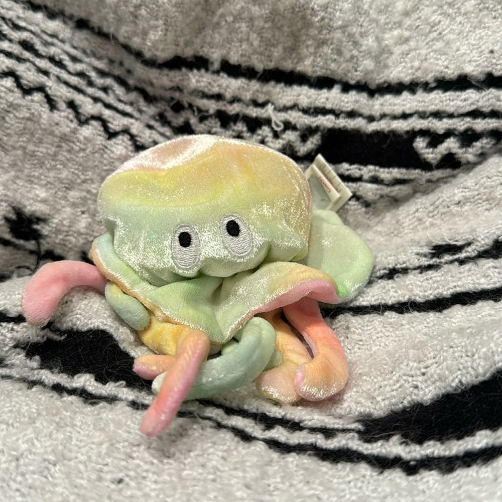 🎉 Ty Beanie Babys “Goochy” Rainbow Jellyfish Vintage Retired 1999